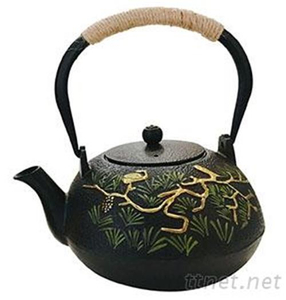 1.2L铸铁茶壶(双铁松树仙雀)
